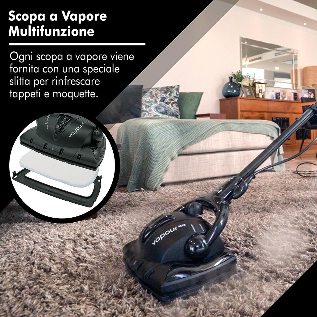 Euroflex Vapour M2R - Scopa a Vapore con caldaia pressurizzata